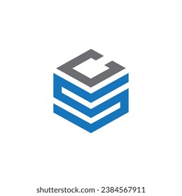 SC letter logo design vector template