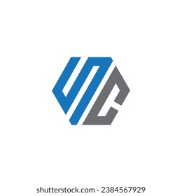 Plantilla vectorial de diseño de logotipo de letra SC