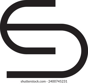 Diseño moderno del logotipo de la letra SC