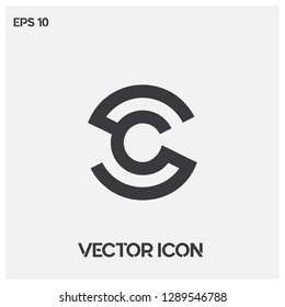 "SC" letter logo vector illustration.Flat "CS" typographic icon vector.Premium quality.