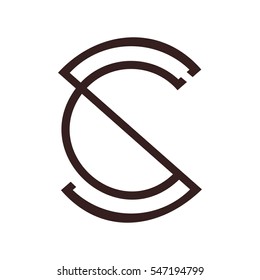 sc letter vector logo