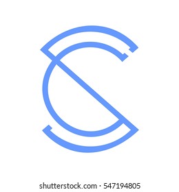 sc letter vector logo