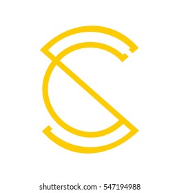 sc letter vector logo