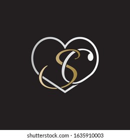 SC logo design vector luxury icon