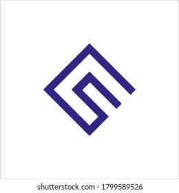 Signo vectorial de diseño de logotipo SC