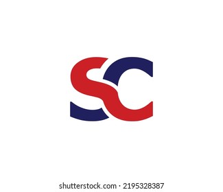 SC logo design vector template