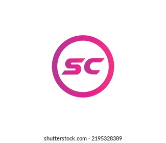 SC logo design vector template