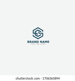 SC Logo Letter Design Template Element