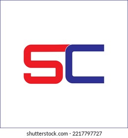 SC Logo Letter Initial SC abstract Logo Template Design Vector, Emblem, Design Concept, Creative Symbol design vector element for identity, logotype or icon
