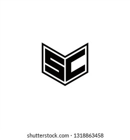 SC Logo Letters initial Designs Template