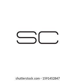 SC logo template vector icon design