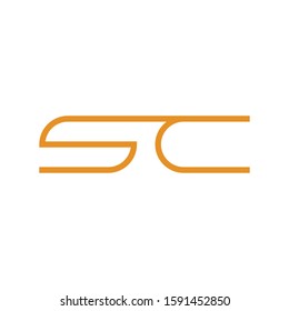 SC logo template vector icon design