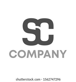 SC logo vector design template sign