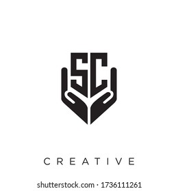 sc luxury logo design vector icon symbol