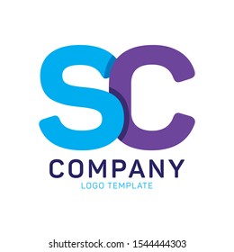 SC vector logo concept, S C monogram logo, S C vector initials