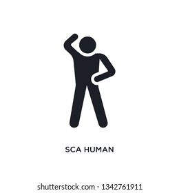 sca human isolated icon. simple element illustration from feelings concept icons.
