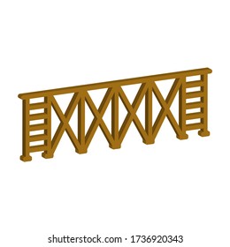 Scaffold icon.Vector isometric and 3D view.