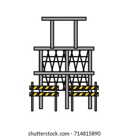 scaffold  vector illustration