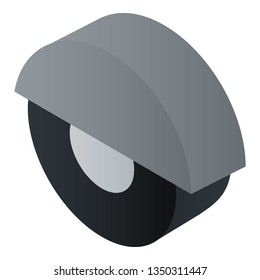 Scaffold wheel icon. Isometric of scaffold wheel vector icon for web design isolated on white background