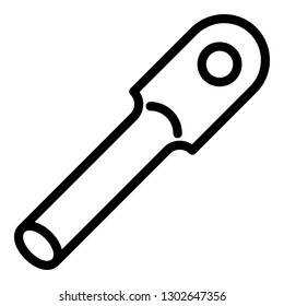 Scaffolding connection icon. Outline scaffolding connection vector icon for web design isolated on white background