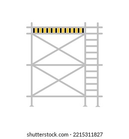 Scaffolding construction  flat line icon vector.