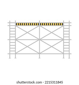 Scaffolding construction  flat line icon vector.