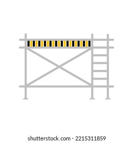 Scaffolding construction  flat line icon vector.