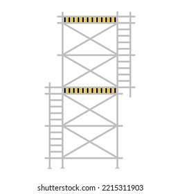 Scaffolding construction  flat line icon vector.