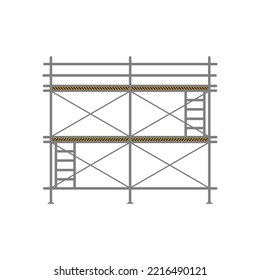 Scaffolding construction flat line icon vector.