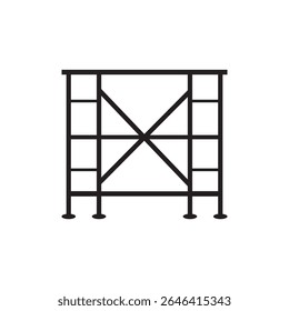 Diseño de símbolo de elemento de icono de andamio