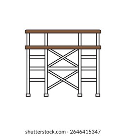 desenho de símbolo de elemento de ícone de andaime