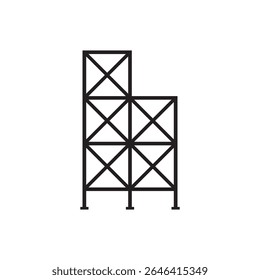 desenho de símbolo de elemento de ícone de andaime