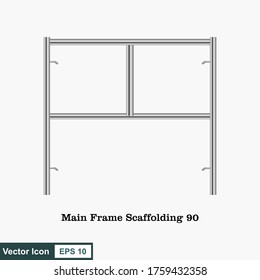 Scaffolding icon in flat style.Vector illustration.