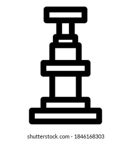 scaffolding icon or logo isolated sign symbol vector illustration - high quality black style vector icons

