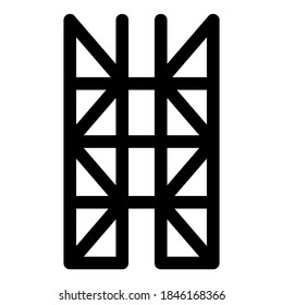 scaffolding icon or logo isolated sign symbol vector illustration - high quality black style vector icons
