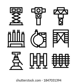 scaffolding icon or logo isolated sign symbol vector illustration - Collection of high quality black style vector icons
