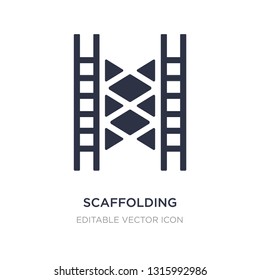 scaffolding icon on white background. Simple element illustration from Construction and tools concept. scaffolding icon symbol design.