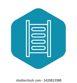 Scaffolding icon. Outline illustration of scaffolding vector icon for web design isolated on white background