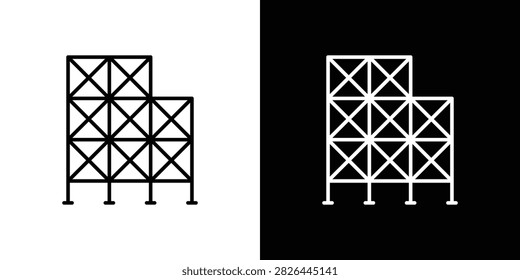 Scaffolding icon simple elements series.