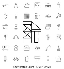 scaffolding icon. Universal set of construction for website design and development, app development