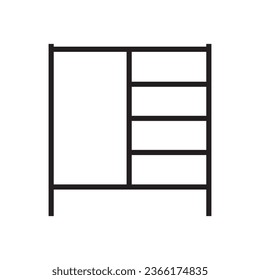 Scaffolding icon vector illustration design
