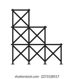 Scaffolding icon vector illustration symbol design