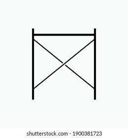 Scaffolding Icon - Vector Logo Template.