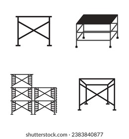 Scaffolding icon vector template illustration logo design