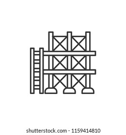 Scaffolding Modern Simple Outline Vector Icon