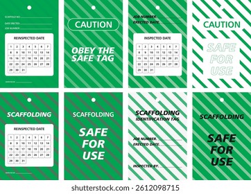 scaffolding safety tag graphic template for using construction industry, scaffolding safety tag for safety purpose, scaffolding safety sign for print