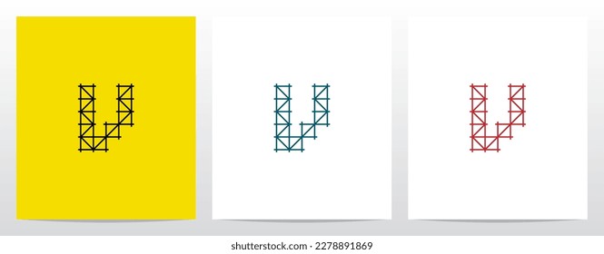 Scaffolding Staging Letter Logo Design V