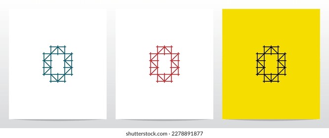 Scaffolding Staging Letter Logo Design O