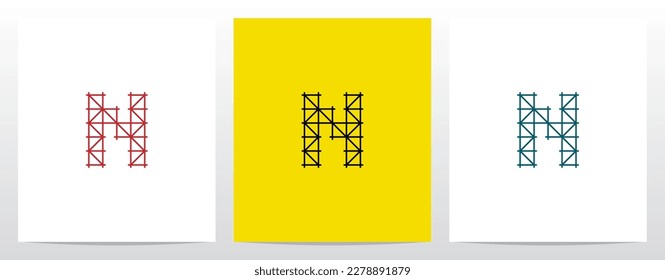 Scaffolding Staging Letter Logo Design N