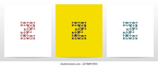 Scaffolding Staging Letter Logo Design Z